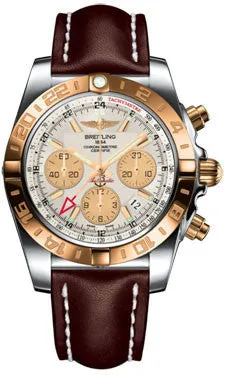 Breitling - Chronomat 44 GMT Steel and Gold on Leather