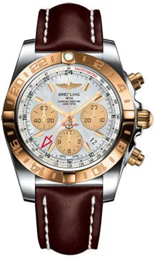 Breitling - Chronomat 44 GMT Steel and Gold on Leather