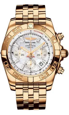 Breitling - Chronomat 44 Rose Gold Polished Bezel - Pilot Bracelet