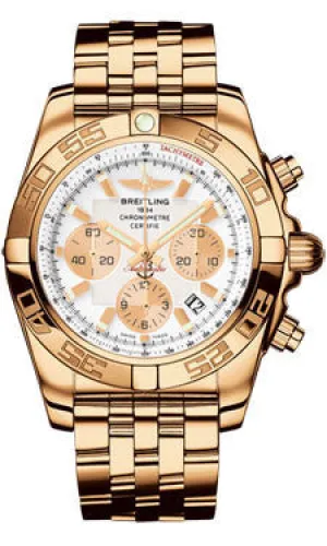 Breitling - Chronomat 44 Rose Gold Polished Bezel - Pilot Bracelet
