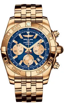 Breitling - Chronomat 44 Rose Gold Polished Bezel - Pilot Bracelet