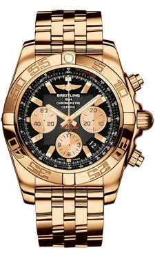 Breitling - Chronomat 44 Rose Gold Polished Bezel - Pilot Bracelet