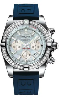Breitling - Chronomat 44 Steel 40 Diamond Bezel - Diver Pro III Strap