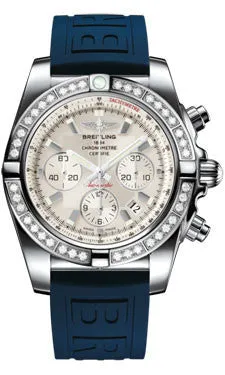 Breitling - Chronomat 44 Steel 40 Diamond Bezel - Diver Pro III Strap
