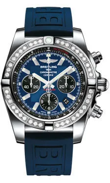 Breitling - Chronomat 44 Steel 40 Diamond Bezel - Diver Pro III Strap