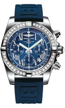 Breitling - Chronomat 44 Steel 40 Diamond Bezel - Diver Pro III Strap
