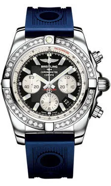Breitling - Chronomat 44 Steel 40 Diamond Bezel - Ocean Racer Strap