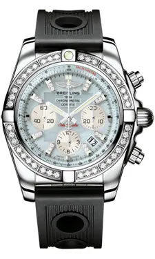Breitling - Chronomat 44 Steel 40 Diamond Bezel - Ocean Racer Strap