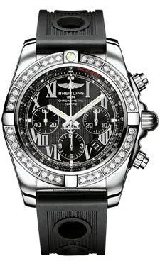 Breitling - Chronomat 44 Steel 40 Diamond Bezel - Ocean Racer Strap