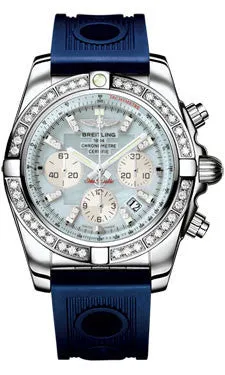Breitling - Chronomat 44 Steel 40 Diamond Bezel - Ocean Racer Strap