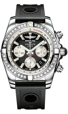 Breitling - Chronomat 44 Steel 40 Diamond Bezel - Ocean Racer Strap