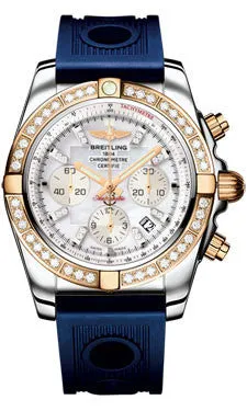 Breitling - Chronomat 44 Steel and Rose Gold 40 Diamond Bezel - Ocean Racer Strap