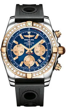 Breitling - Chronomat 44 Steel and Rose Gold 40 Diamond Bezel - Ocean Racer Strap