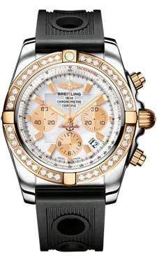 Breitling - Chronomat 44 Steel and Rose Gold 40 Diamond Bezel - Ocean Racer Strap