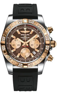 Breitling - Chronomat 44 Steel and Rose Gold 60 Diamond Bezel - Diver Pro III Strap