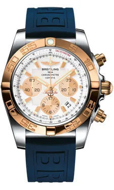 Breitling - Chronomat 44 Steel and Rose Gold Polished Bezel - Diver Pro III Strap