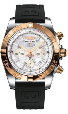 Breitling - Chronomat 44 Steel and Rose Gold Polished Bezel - Diver Pro III Strap