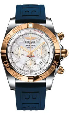Breitling - Chronomat 44 Steel and Rose Gold Polished Bezel - Diver Pro III Strap
