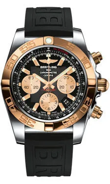 Breitling - Chronomat 44 Steel and Rose Gold Polished Bezel - Diver Pro III Strap
