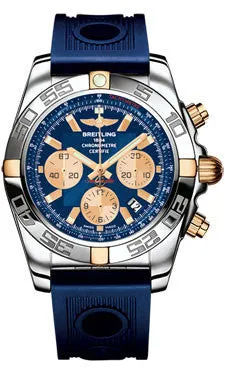 Breitling - Chronomat 44 Steel and Rose Gold Polished Bezel - Ocean Racer Strap