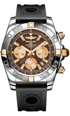 Breitling - Chronomat 44 Steel and Rose Gold Polished Bezel - Ocean Racer Strap