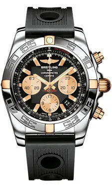 Breitling - Chronomat 44 Steel and Rose Gold Polished Bezel - Ocean Racer Strap