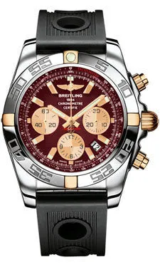 Breitling - Chronomat 44 Steel and Rose Gold Polished Bezel - Ocean Racer Strap