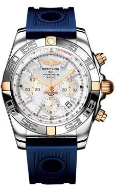 Breitling - Chronomat 44 Steel and Rose Gold Polished Bezel - Ocean Racer Strap