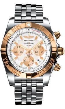Breitling - Chronomat 44 Steel and Rose Gold Polished Bezel - Pilot Steel Bracelet