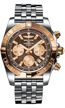 Breitling - Chronomat 44 Steel and Rose Gold Polished Bezel - Pilot Steel Bracelet