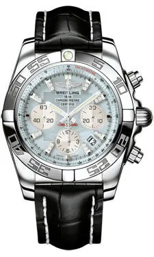 Breitling - Chronomat 44 Steel Polished Bezel - Croco Strap