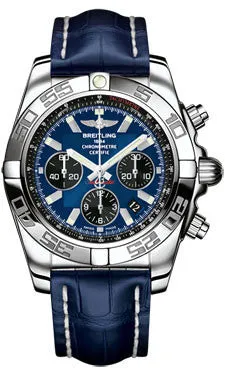 Breitling - Chronomat 44 Steel Polished Bezel - Croco Strap