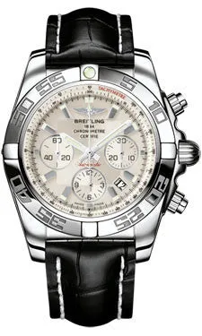 Breitling - Chronomat 44 Steel Polished Bezel - Croco Strap