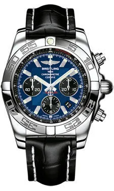Breitling - Chronomat 44 Steel Polished Bezel - Croco Strap