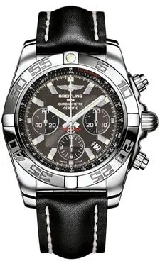 Breitling - Chronomat 44 Steel Polished Bezel - Leather Strap