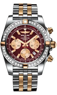Breitling - Chronomat 44 Two-Tone 40 Diamond Bezel - Pilot Two-Tone Bracelet