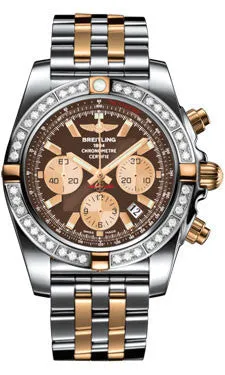 Breitling - Chronomat 44 Two-Tone 40 Diamond Bezel - Pilot Two-Tone Bracelet