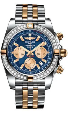 Breitling - Chronomat 44 Two-Tone 40 Diamond Bezel - Pilot Two-Tone Bracelet