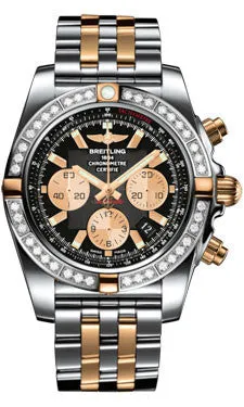 Breitling - Chronomat 44 Two-Tone 40 Diamond Bezel - Pilot Two-Tone Bracelet