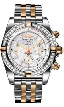 Breitling - Chronomat 44 Two-Tone 40 Diamond Bezel - Pilot Two-Tone Bracelet