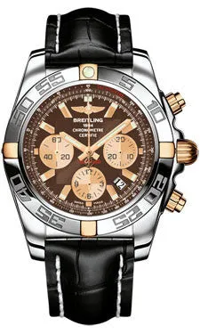 Breitling - Chronomat 44 Two-Tone Polished Bezel - Croco Strap