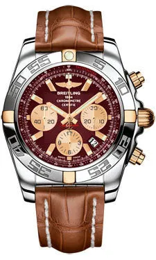 Breitling - Chronomat 44 Two-Tone Polished Bezel - Croco Strap