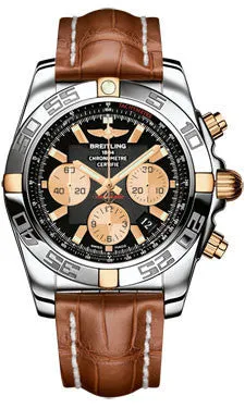 Breitling - Chronomat 44 Two-Tone Polished Bezel - Croco Strap