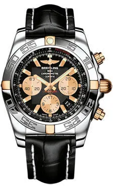 Breitling - Chronomat 44 Two-Tone Polished Bezel - Croco Strap