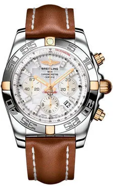 Breitling - Chronomat 44 Two-Tone Polished Bezel - Leather Strap