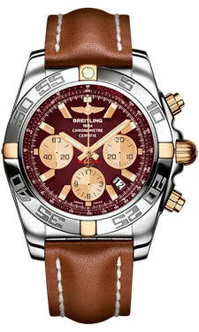 Breitling - Chronomat 44 Two-Tone Polished Bezel - Leather Strap