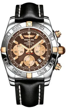 Breitling - Chronomat 44 Two-Tone Polished Bezel - Leather Strap