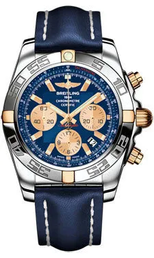 Breitling - Chronomat 44 Two-Tone Polished Bezel - Leather Strap