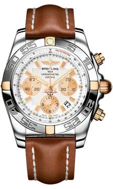 Breitling - Chronomat 44 Two-Tone Polished Bezel - Leather Strap