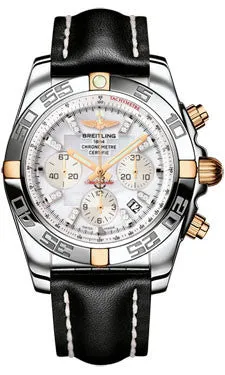 Breitling - Chronomat 44 Two-Tone Polished Bezel - Leather Strap